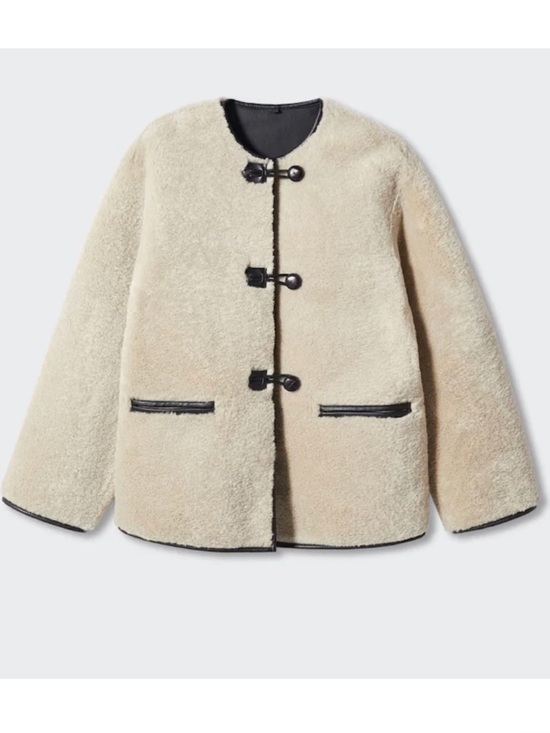 Mango Jackets & Blazers - NWOT Mango Sherpa Toggle Jacket